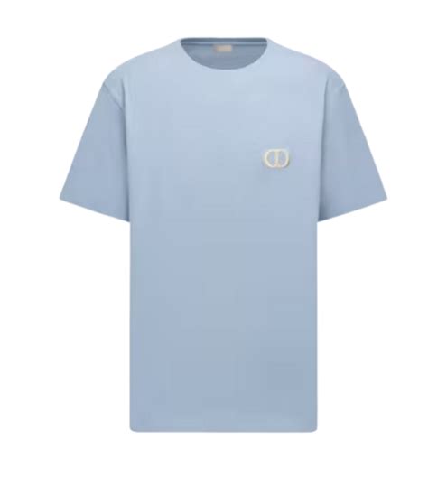 dior t shirt baby blue|vintage dior baby tee.